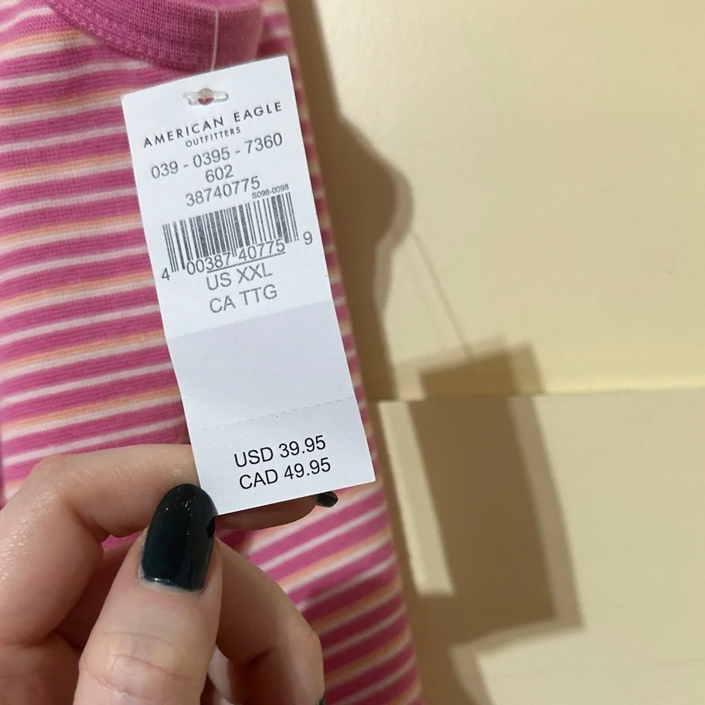 American Eagle Pink and Yellow Striped Dress - Picture 4 of 5